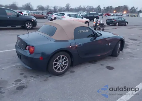 2004 BMW Z4 2.5I from USA, damaged, VIN 4USBT33554LS49434